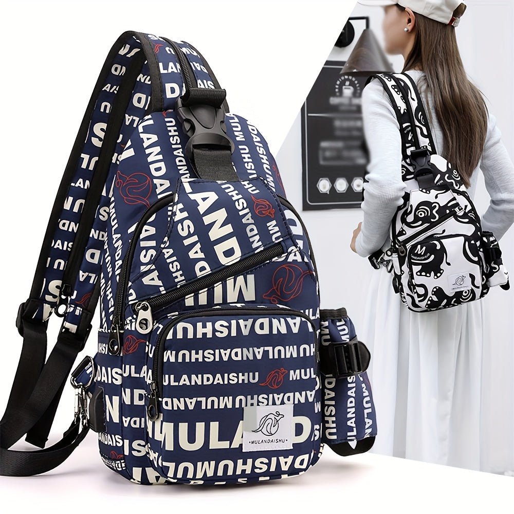 Eva | Blumen Schultertasche mit verstellbarem Riemen