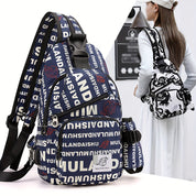 Eva | Blumen Schultertasche mit verstellbarem Riemen