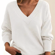 Jell | V-Ausschnitt Kaschmirpullover