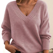 Jell | V-Ausschnitt Kaschmirpullover