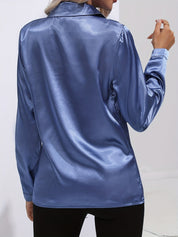 Aaliyah | Satin-Hemd mit Knopfleiste für Damen 1