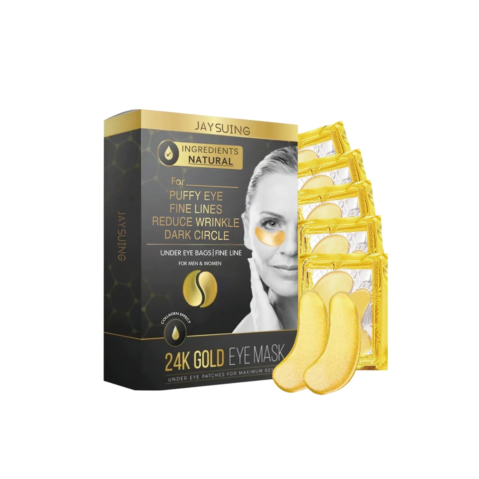 Goldglow - 24k Gold Augenmasken für Falten & Schwellungen-1