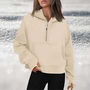 Charlotte | Femininer Halbreißverschluss Pullover für Stil und Komfort