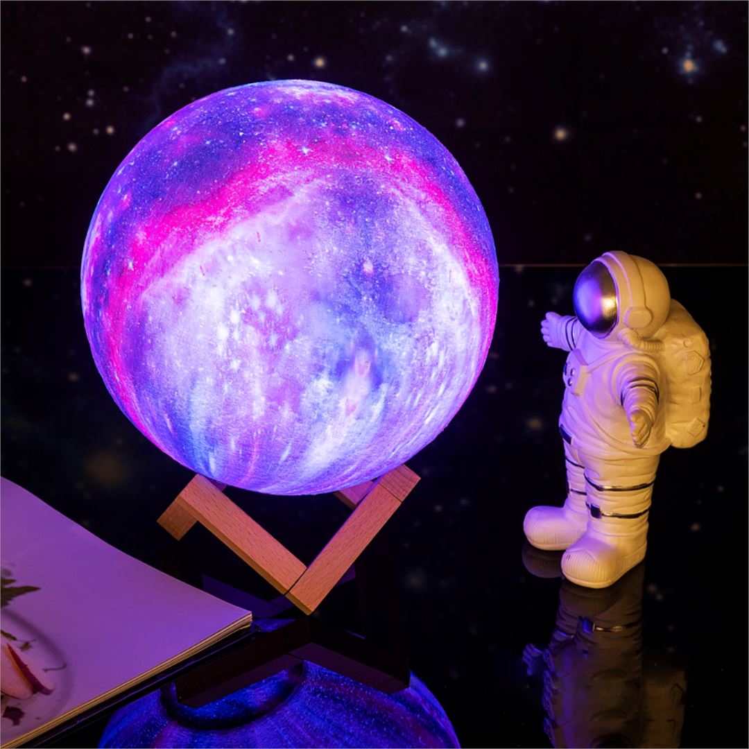 Asteria | Kabellose 3D-Mondlampe 3