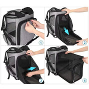 Atmungsaktiver Rucksack für Katzen und Hunde 2