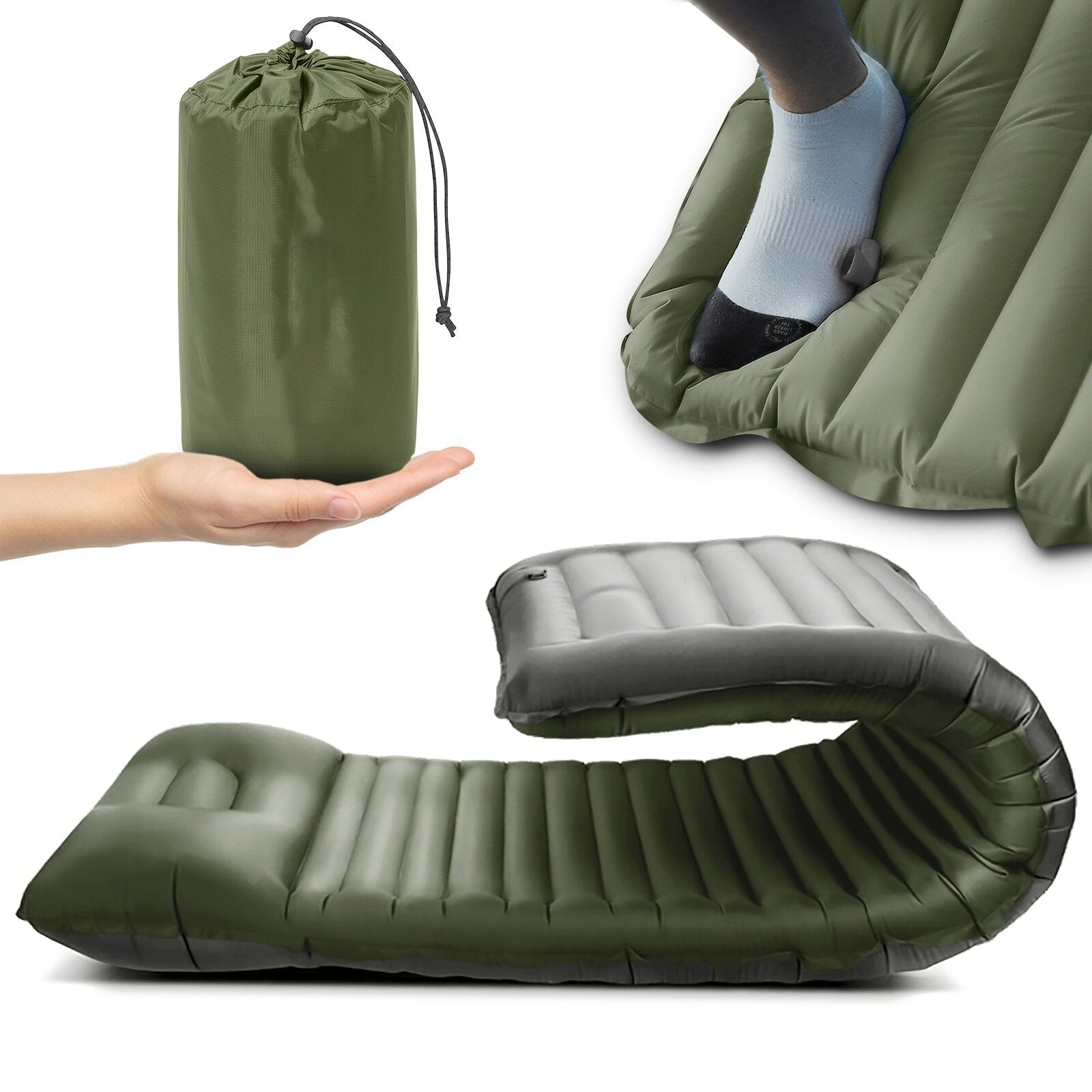 Aufblasbare und tragbare Campingmatratze 1