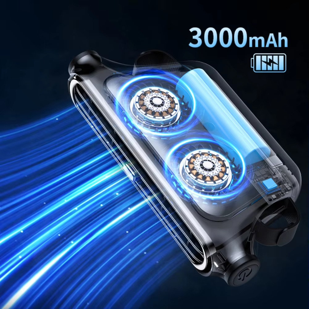 Auto-Kopfstützen-Kühlventilator, 3 Geschwindigkeiten, einstellbar, elektrischer Autositzlüfter, 5 V/2 A, Auto-Rückenlehnenlüfter, Auto-Innenausstattung 3