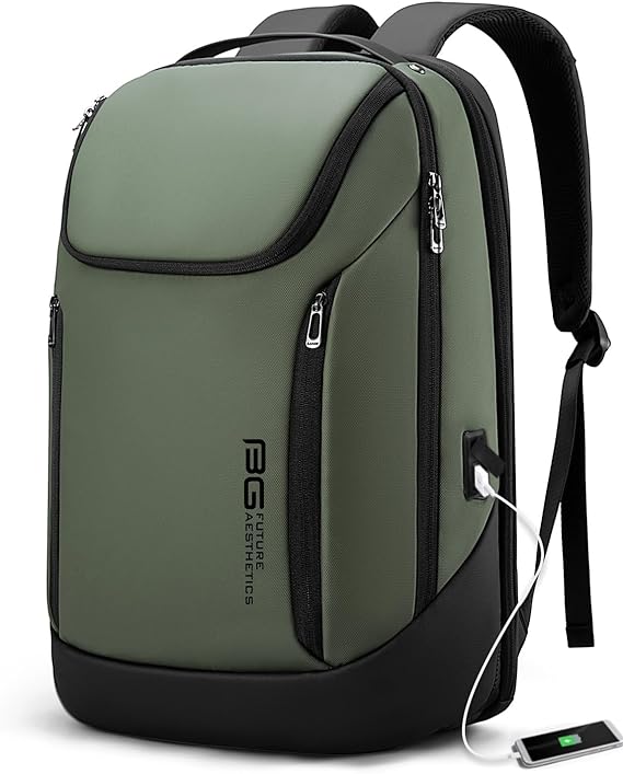 BANGE Business Wasserdichter Rucksack Geeignet für 15,6 Zoll Laptop Rucksack mit USB-Aufladung 11