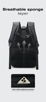 BANGE Neuer organisierter wasserdichter Pendler-Business-Schulrucksack 8