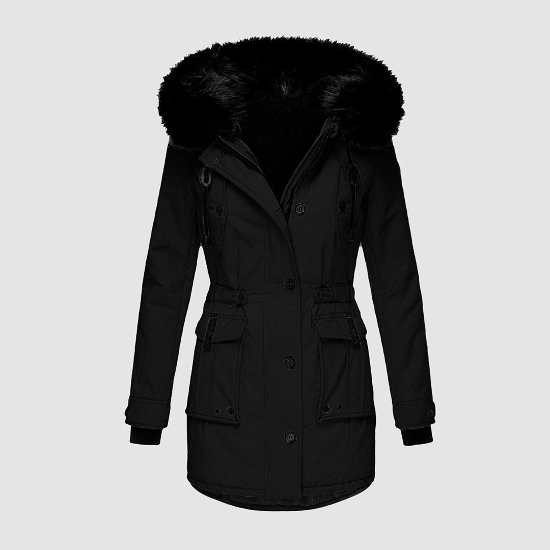 Aira | Wärmender Wintermantel mit Kapuze und Taschen
