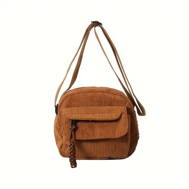 Eva | Damen Corduroy Kleine Casual Umhängetasche