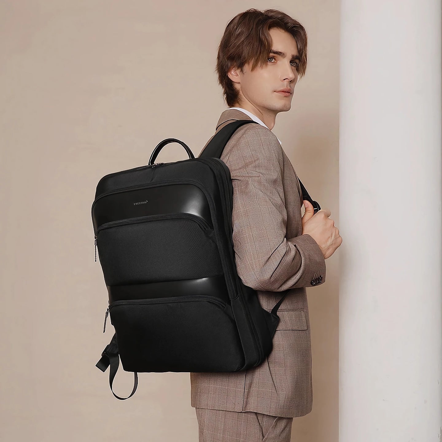 Business-Laptop-Rucksack für Herren – Schlanke, wasserdichte Reise- und Schultasche 1
