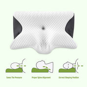 Butterfly Memory Foam Nackenkissen mit Armlehnen für Seiten- und Rückenschläfer 2