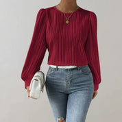 Violet | Elegante Plissee-Bluse