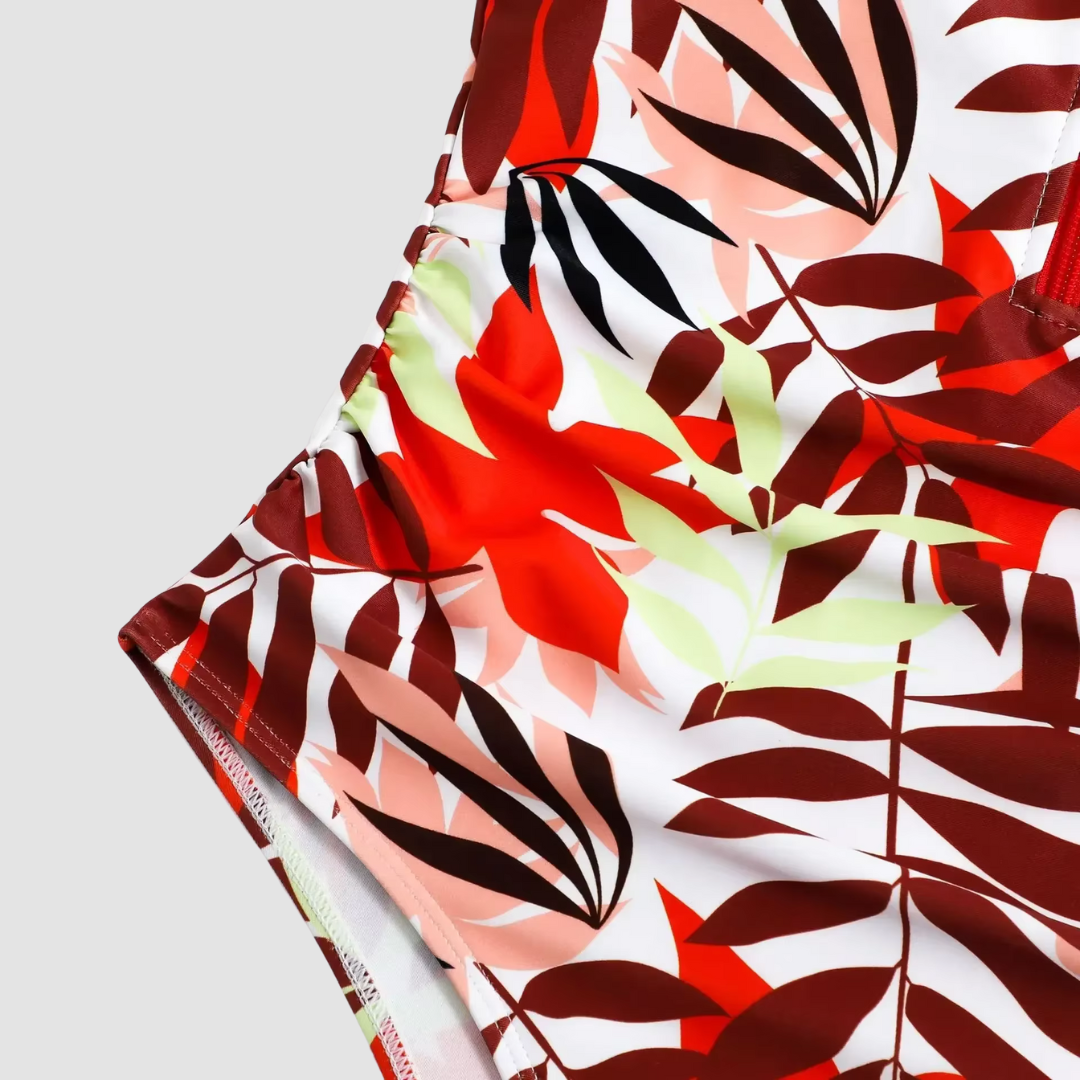 Camouflage Bandeau Schwimmanzug mit Reißverschluss 4