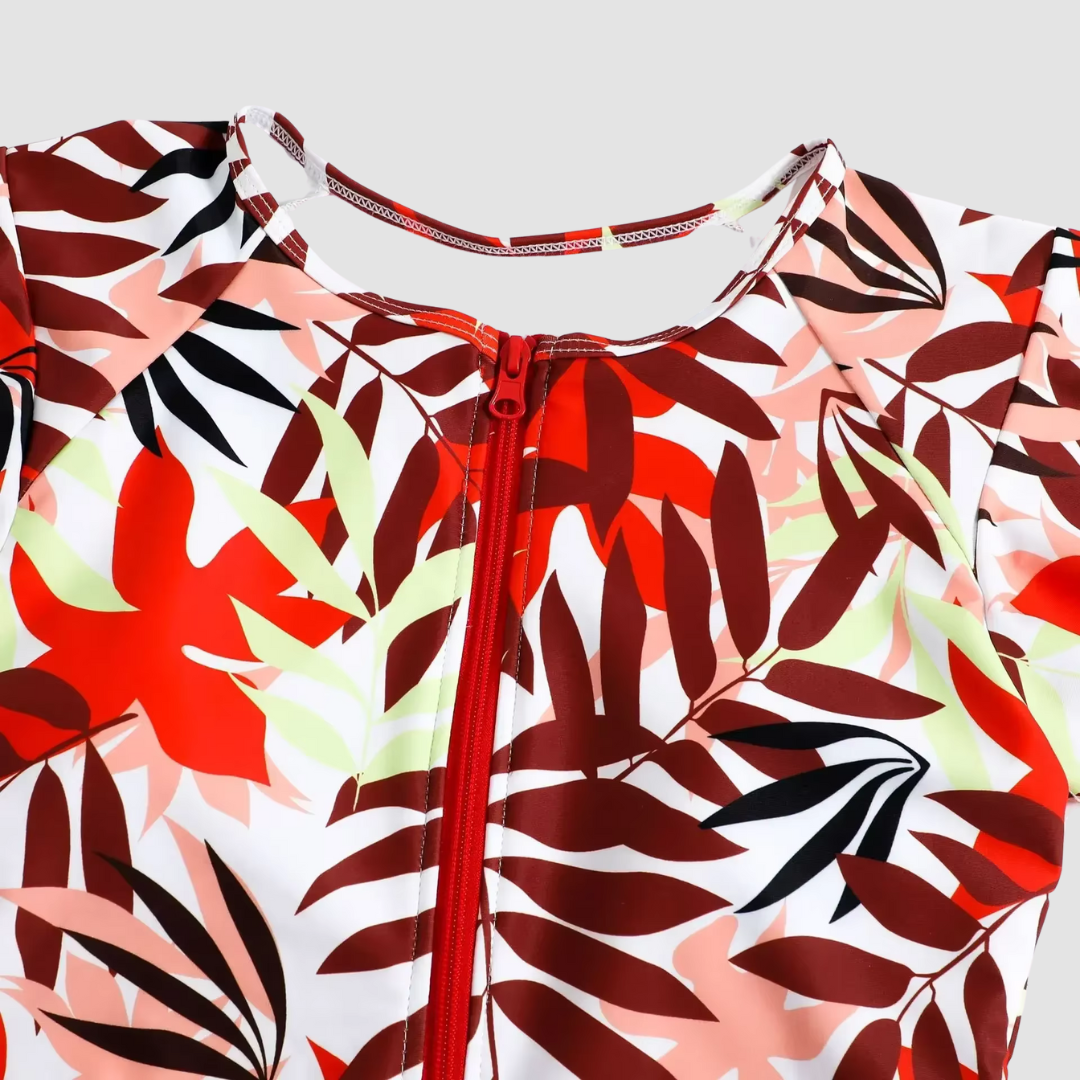 Camouflage Bandeau Schwimmanzug mit Reißverschluss 5