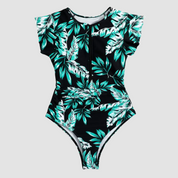 Camouflage Bandeau Schwimmanzug mit Reißverschluss 7