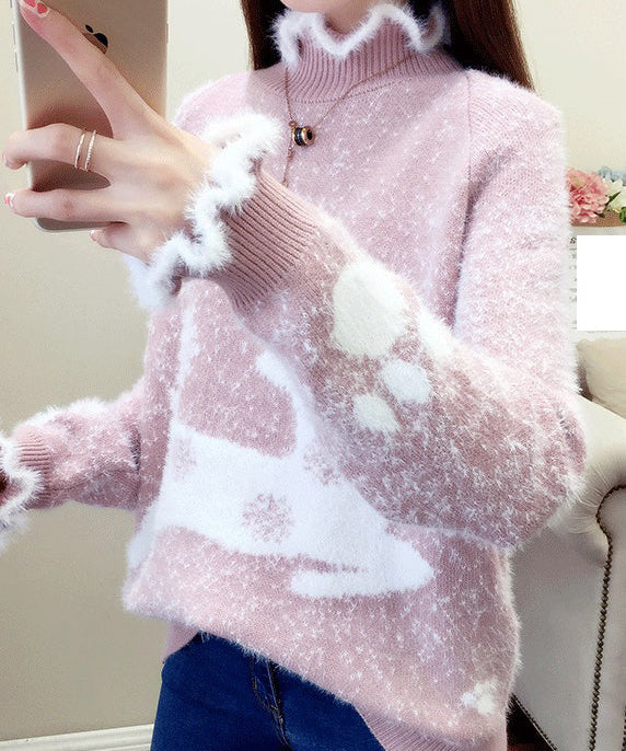 Casual-Red-Ruffled-Print-Thick-Mink-Hair-Knitted-Sweaters-Fall2.jpg