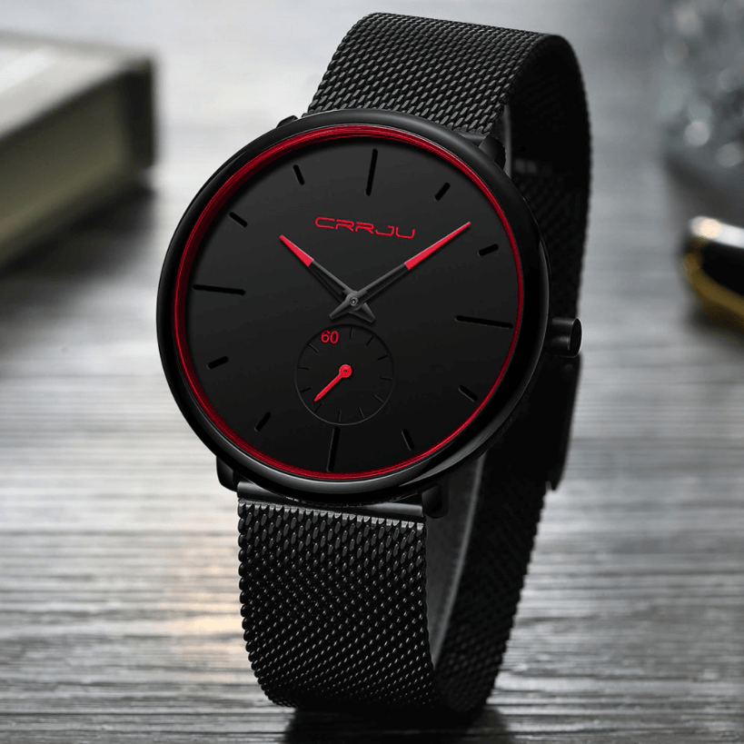 Crjju dünne moderne Männeruhr 4