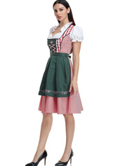 Damen Bayerisches Olivgrün Oktoberfest Dirndl Kleid 0
