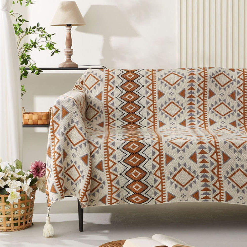 Damen Boho Chic Kuscheldecke Warm Polyester Baumwolle 3