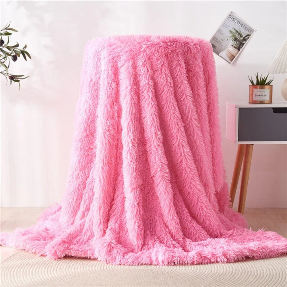 Damen Fleece Decke Kuschelig Weich Atmungsaktiv 8