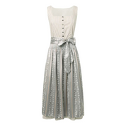 Damen Grau Oktoberfest Dirndl Kleid 2