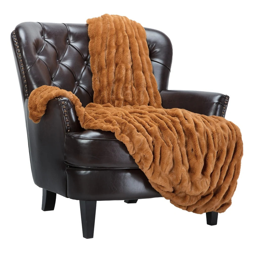 Damen Kuscheldecke Elegant aus Kunstfell für Luxuriösen Komfort und Wärme 8