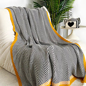 Damen Kuscheldecke Geometrisch Warm Acryl für Zuhause und Reisen 0