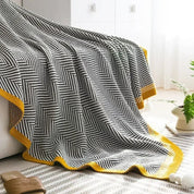 Damen Kuscheldecke Geometrisch Warm Acryl für Zuhause und Reisen 2