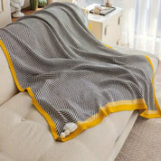 Damen Kuscheldecke Geometrisch Warm Acryl für Zuhause und Reisen 4