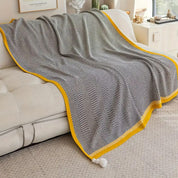 Damen Kuscheldecke Geometrisch Warm Acryl für Zuhause und Reisen 5