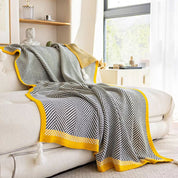 Damen Kuscheldecke Geometrisch Warm Acryl für Zuhause und Reisen 7