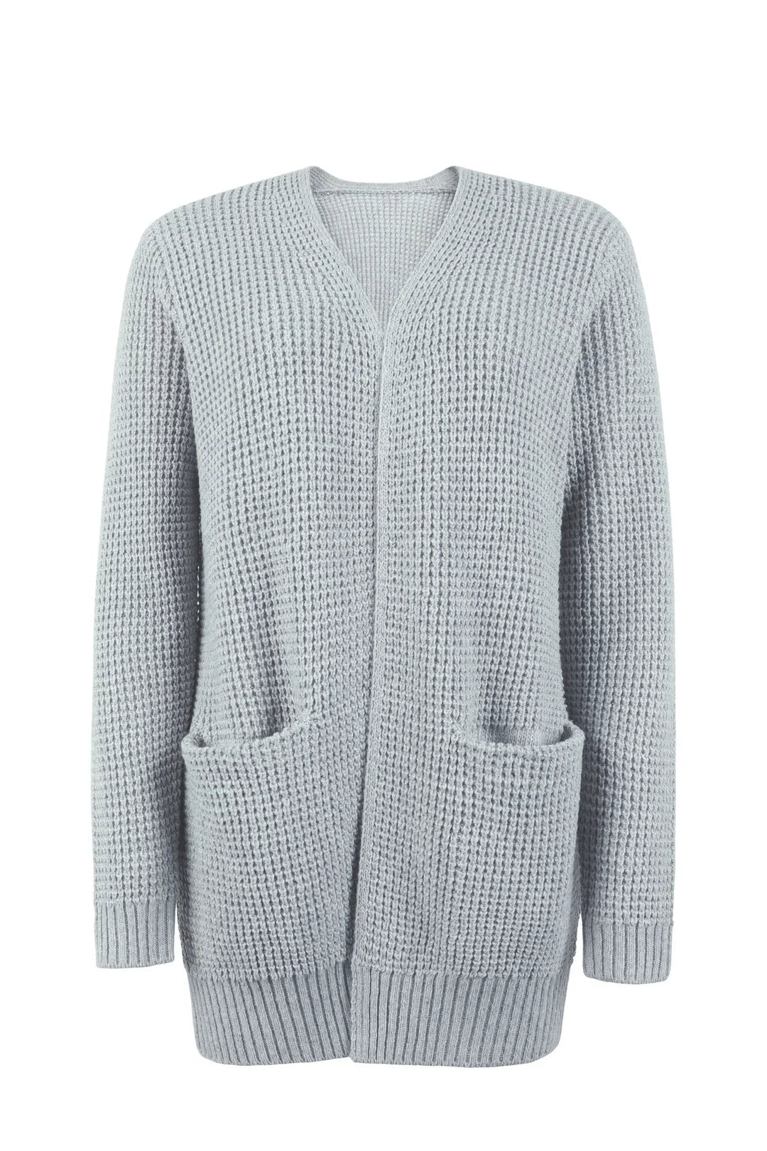 Damen Lange Strickjacke Klassisch Bequem Hochwertige Strickware 5