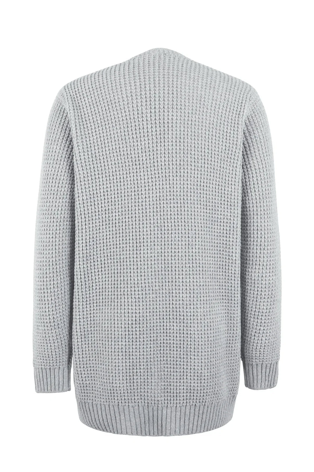 Damen Lange Strickjacke Klassisch Bequem Hochwertige Strickware 6