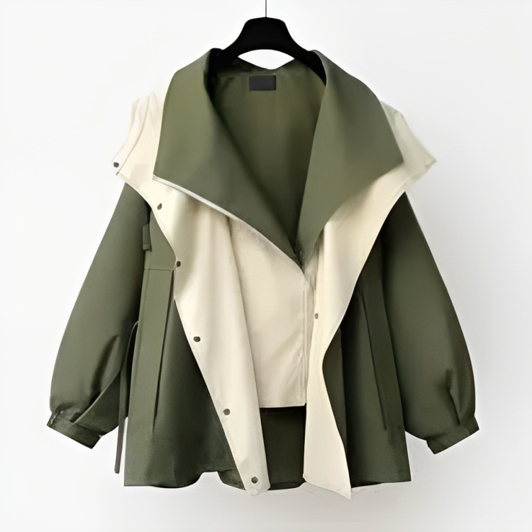 Damen Regenjacke Wasserdicht Stilvoll Polyester 4