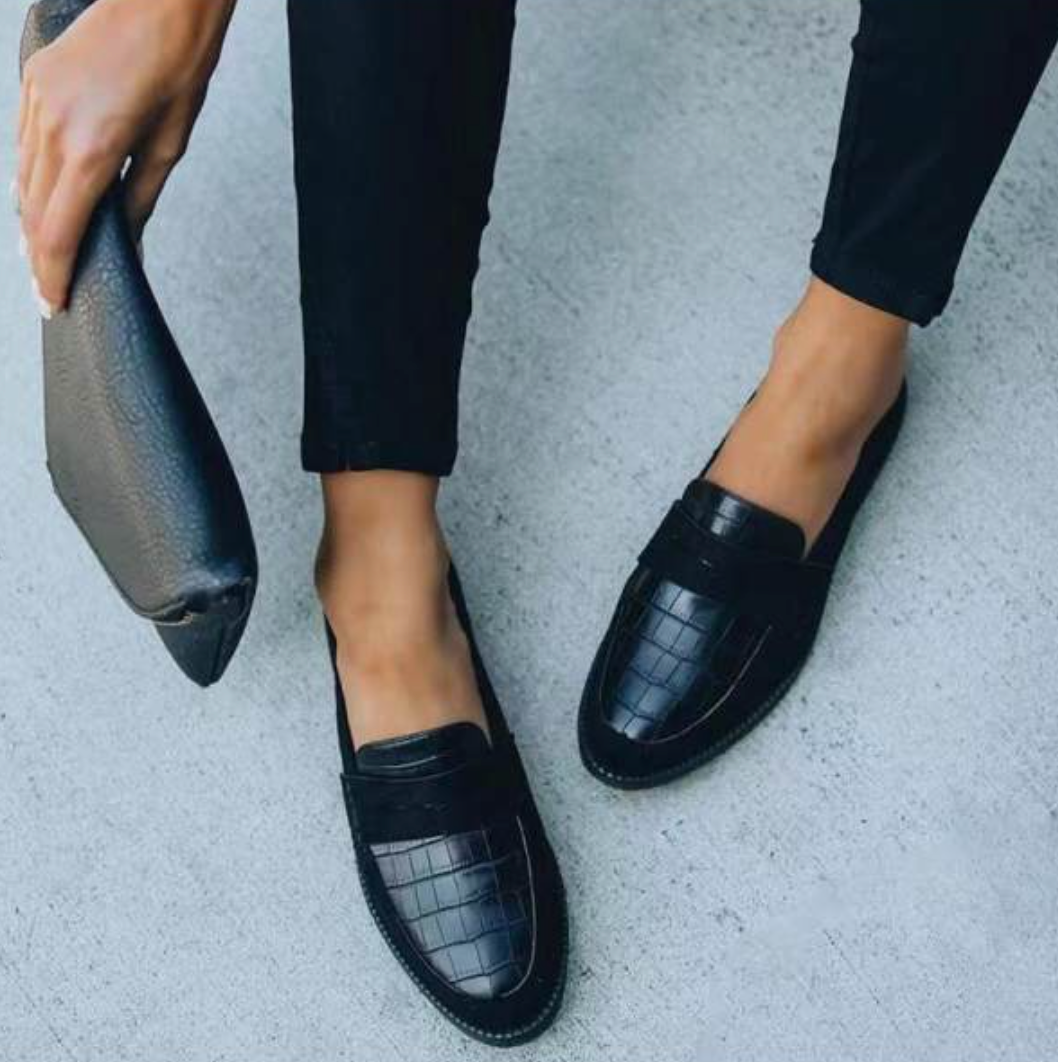 Damen Schuhe Schwarz Elegant Komfortabel Kunstleder für Formelle Anlässe 0