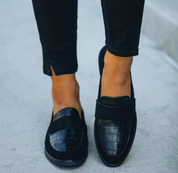 Damen Schuhe Schwarz Elegant Komfortabel Kunstleder für Formelle Anlässe 1