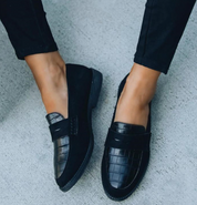 Damen Schuhe Schwarz Elegant Komfortabel Kunstleder für Formelle Anlässe 2
