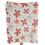 Damen Weiche Floral Strickdecke für Zuhause und Reisen Baumwolle-Polyester-Mischung 7
