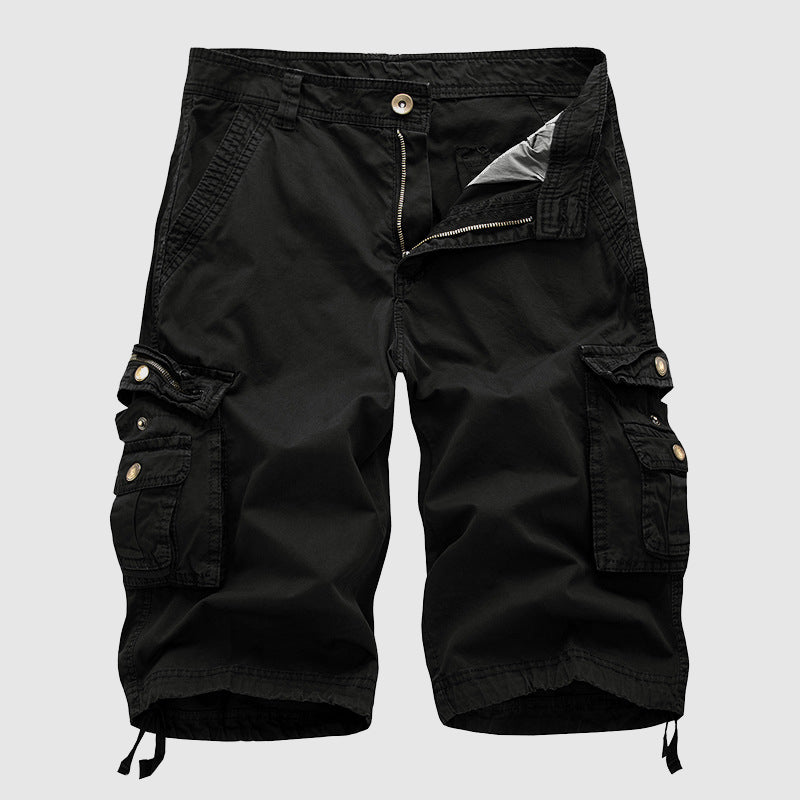  Herren -Frachtshorts - langlebige Baumwolle - Mehrere Taschen - Knielänge Casual Wear-2