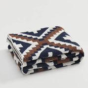 Decke für Zuhause aus hochwertigem Mikrofaser mit Jacquard-Strickmuster 2