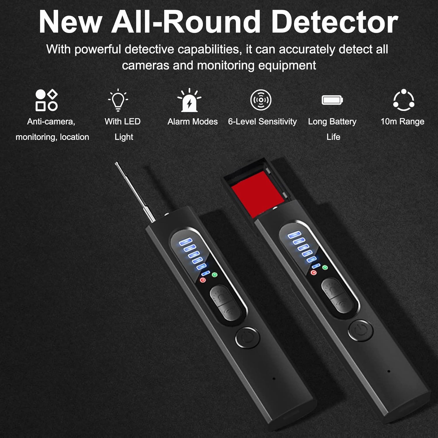 Detektor für versteckte Kameras (Militärqualität, mit integrierter HF- und GPS-Tracking-Erkennung) 4