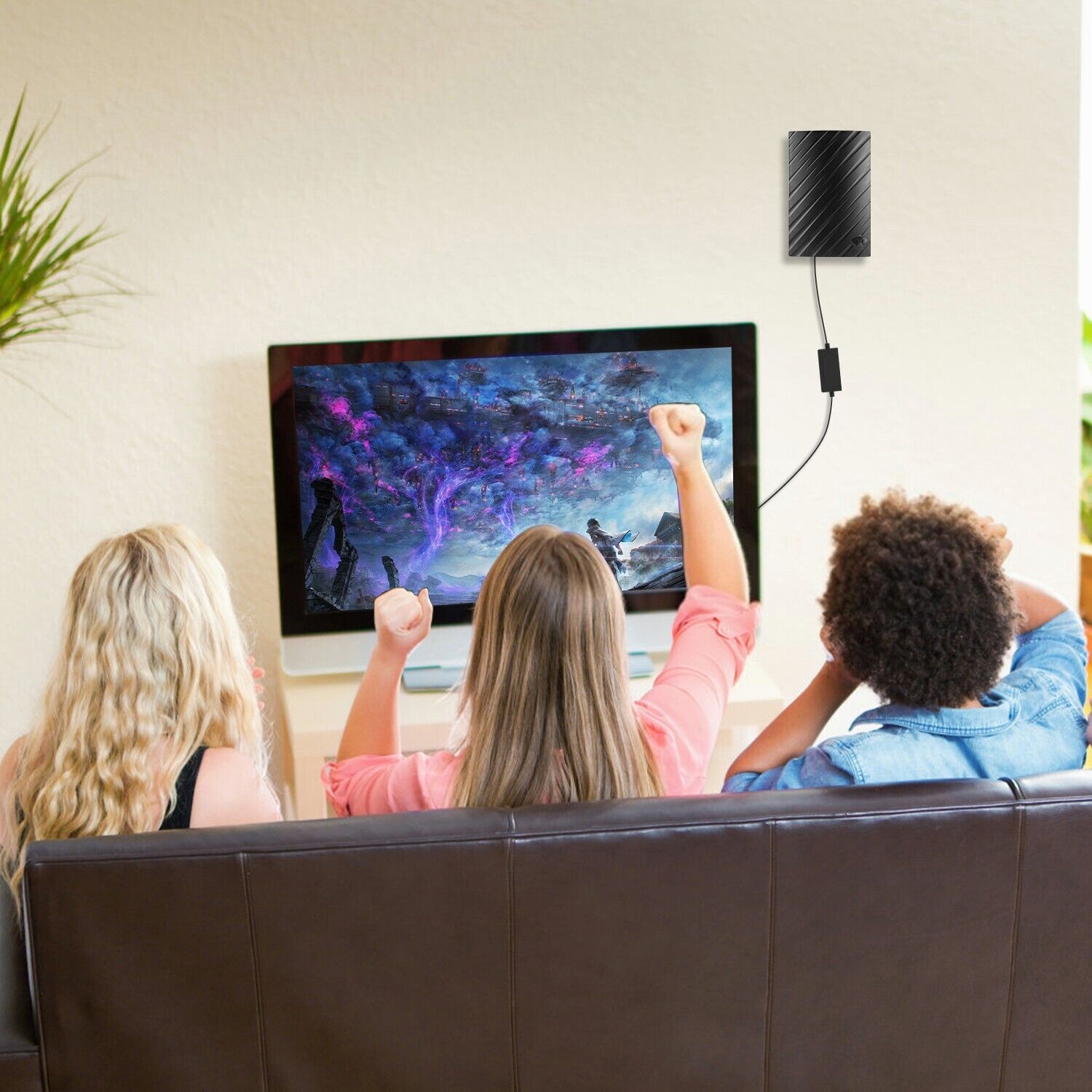 Digitale HDTV-4K-Antenne für den Innenbereich mit großer Reichweite, 600 Meilen 3