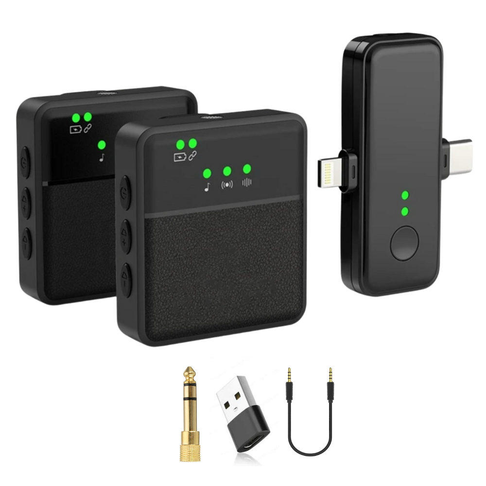 Drahtloses Bluetooth -Lavalier -Reversmikrofon 0