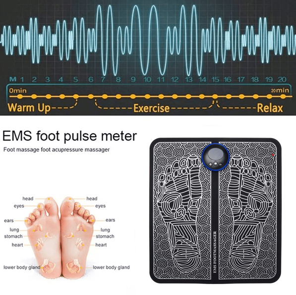 EMS -AkuPoint Stimulator Massage Fußmatte: Ultimative Entspannung und Schmerzlinderung 4