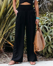 MAYA | Sommerliche Hose mit hoher Taille