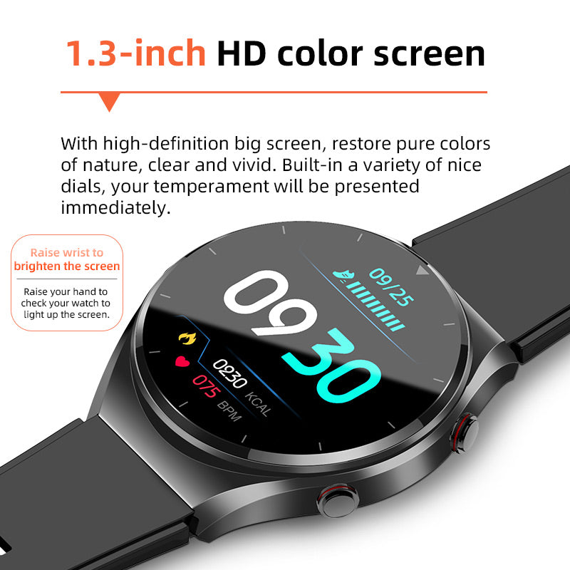 Ein-Klick-Blutzucker | Blutzuckerblutdruck EKG | EKG HRV Herzfrequenzmonitor Health Smart Watch 3