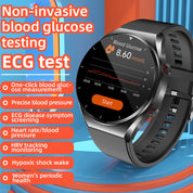 Ein-Klick-Blutzucker | Blutzuckerblutdruck EKG | EKG HRV Herzfrequenzmonitor Health Smart Watch 4
