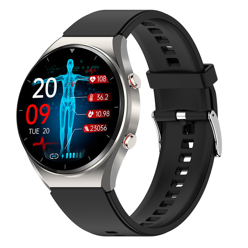 Ein-Klick-Blutzucker | Blutzuckerblutdruck EKG | EKG HRV Herzfrequenzmonitor Health Smart Watch 9